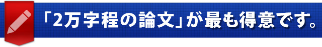 「2万字程の論文」が最も得意です。